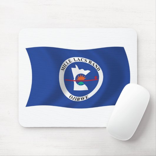 Mille Lacs Band Reservation Flag Mousepad Muismat (Met muis)