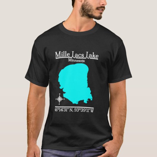 Mille Lacs Lake Minnesota T-Shirt met lange mouwen (Voorkant)