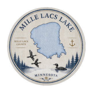 Mille Lacs Lake, MN Blokhut/Woondecoratie & Cadeau Snijplank