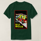 MILLE MIGLIA  Adverteren automatische rackafdrukke T-shirt (Design voorkant)