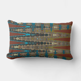 Millefiori Mozaïek Boho Zuidwestelijke Zigzag Kussen