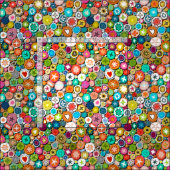 millefiori stof (Delen)