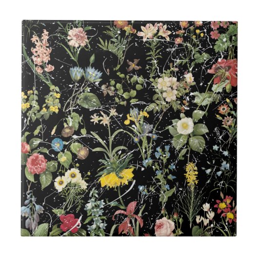 Millefleur Ceramic Photo Tile Tegeltje (Voorkant)