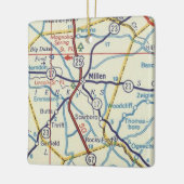 Millen GA  Map Keramisch Ornament (Links)