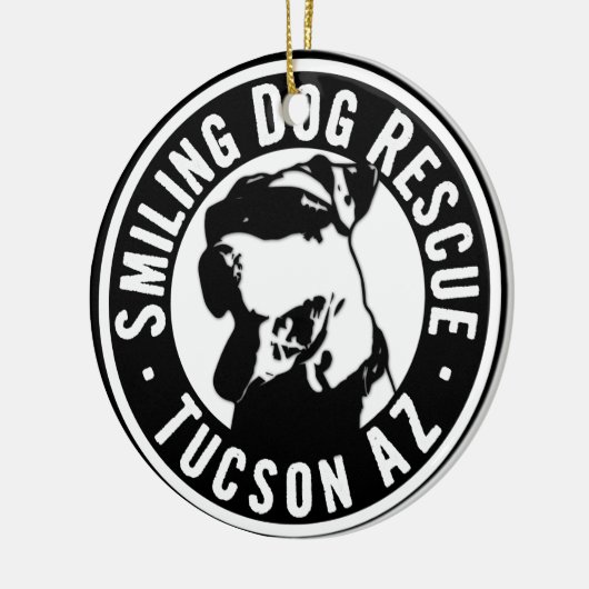 Millen van honden keramisch ornament (Links)