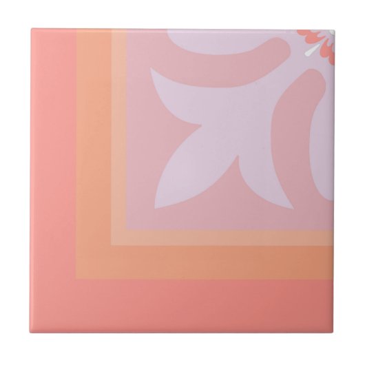 Milleniale de tegel van het de kleurenkwarteigensc tegeltje (Voorkant)