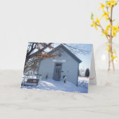 “Millenier & Kleermaakster" Kerstkaart Kaart (Gele Bloem)