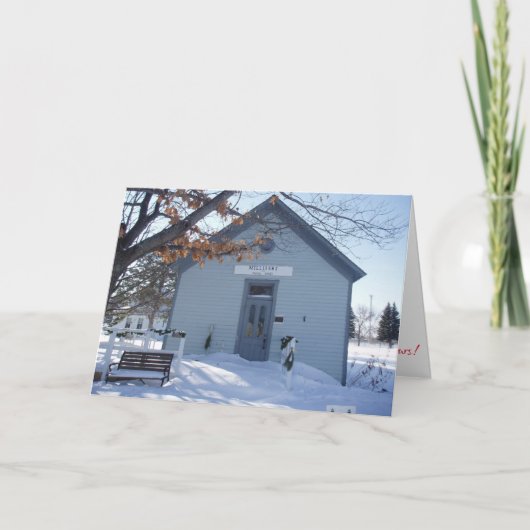 “Millenier & Kleermaakster" Kerstkaart Kaart (Voorkant)