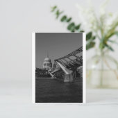 Millenium Bridge en St Pauls Cathedral Briefkaart (Staand voorkant)