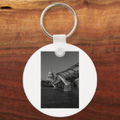 Millenium Bridge en St Pauls Cathedral Sleutelhanger (Voorkant)