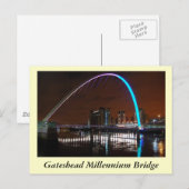 Millenium Bridge, Gateshead Briefkaart (Voorkant / Achterkant)