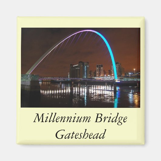 Millenium Bridge, Gateshead Magneet (Voorkant)