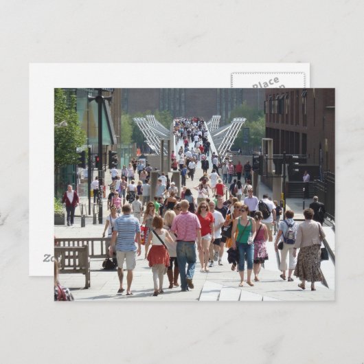 Millenium Bridge, Londen Briefkaart (Voorkant / Achterkant)