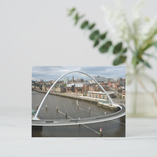 Millenium Bridge Newcastle England Post Card Briefkaart (Staand voorkant)