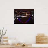 Millenium Bridge 's nachts over de Tyne Poster (Keuken)