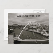 Millenium Bridge WIST DAT JE HIER Briefkaart WAS (Voorkant / Achterkant)