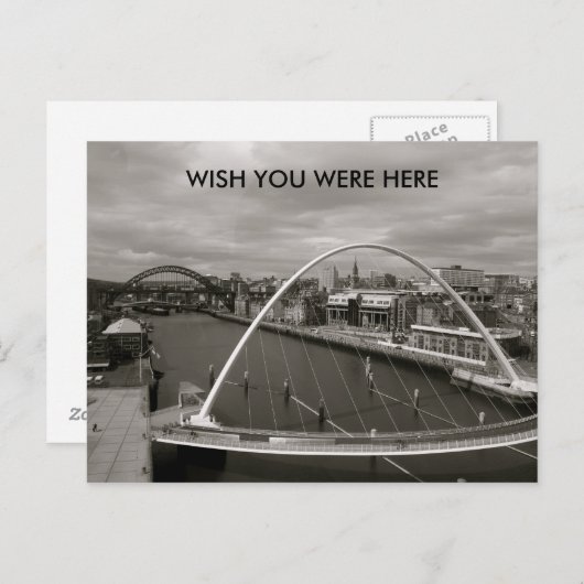 Millenium Bridge WIST DAT JE HIER Briefkaart WAS (Voorkant / Achterkant)