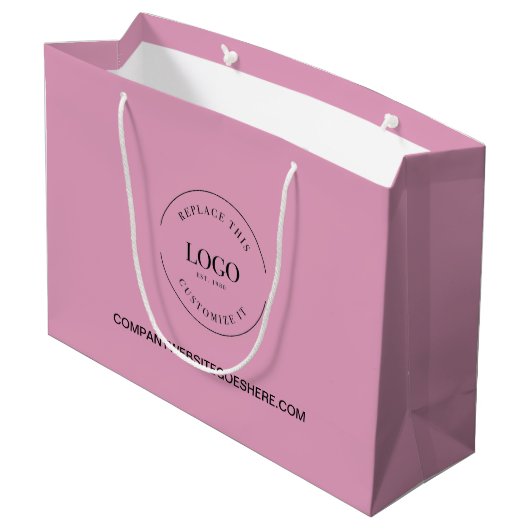 Millenium roze website van het Bedrijfs Bedrijf Uw Groot Cadeauzakje (Achterkant Gekanteld)
