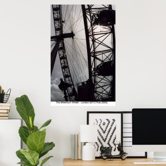 Millenium Wheel - Londen Poster (Thuiskantoor)