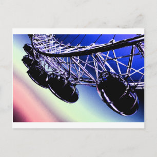 milleniumwiel London digital art Briefkaart