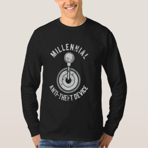 Millennial Antidiefstal Apparaat Grappige Handmati T-shirt