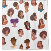 Millennial Bathroom Decor Douchegordijn (Voorkant)