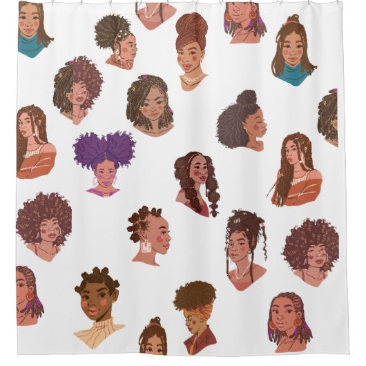 Millennial Bathroom Decor Douchegordijn (Voorkant)