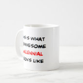 millennial, gaaf koffiemok (Voorkant links)