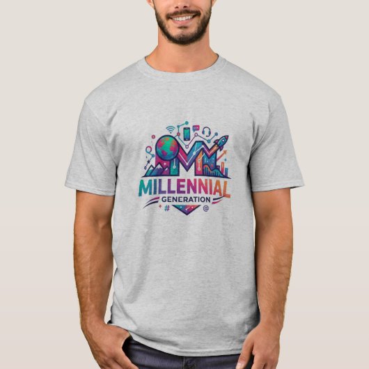 Millennial Generatie T-shirt (Voorkant)