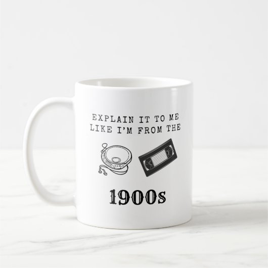 Millennial GenX Funny Gift - Leg het me uit Koffiemok (Links)