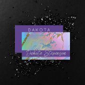 Millennial Marble | Rainbow Pastel Ombre Branding Visitekaartje