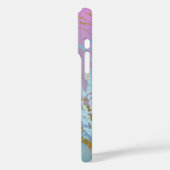 Millennial Marble | Speelse Rainbow Ombre Monogram Case-Mate iPhone Case (Achterkant / Links)