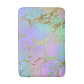 Millennial Marble | Speelse regenboog pastel ombre Badmat (Voorkant Verticaal)