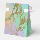 Millennial Marble | Speelse regenboog pastel ombre Bedankdoosjes (Achterkant)