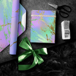 Millennial Marble | Speelse regenboog pastel ombre Cadeaupapier<br><div class="desc">Ideaal voor DIY-vormgeving, cadeauverpakking en ontkoppeling van meubilair! Heldere en kleurrijke waterverf marmergradiënt in levendige tinten van turkooisblauw, munt groen, warm roze en lavender paars mermaid-geïnspireerd ombre palet. Deze feministische handbeschilderde textuur voegt de perfecte pop van kleur toe. Vanuit het collectie "Moderne Waterverf marbles" biedt dit ontwerp abstracte vloeistofdraden die...</div>