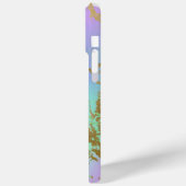 Millennial Marble | Speelse regenboog pastel ombre Case-Mate iPhone Case (Achterkant / Links)
