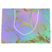 Millennial Marble | Speelse regenboog pastel ombre Groot Cadeauzakje (Voorkant)