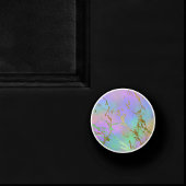 Millennial Marble | Speelse regenboog pastel ombre Keramische Knop