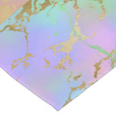 Millennial Marble | Speelse regenboog pastel ombre Korte Tafelloper (Hoek)