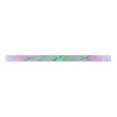 Millennial Marble | Speelse Regenboog Pastel Ombre Satijnen Lint (Voorkant)