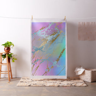 Millennial Marble   Speelse regenboog pastel ombre Stof