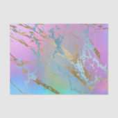 Millennial Marble | Speelse regenboog pastel ombre Tissuepapier (Voorkant)