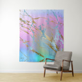 Millennial Marble | Speelse Regenboog Pastel Ombre Wandkleed (In situ)