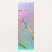 Millennial Marble | Speelse regenboog pastel ombre Yogamat (Voorkant)