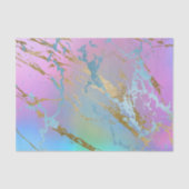 Millennial Marmer | Speelse Regenboog Pastel Ombre Tissuepapier (Voorkant)
