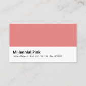 Millennial Pink | Moderne elegantie kleur Visitekaartje (Voorkant)