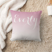 Millennial Pink Ombre Girls Room Baby Nursery Kussen (Deken)