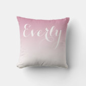 Millennial Pink Ombre Girls Room Baby Nursery Kussen (Voorkant)
