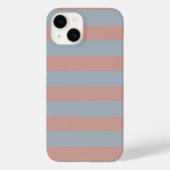 Millennial roze en ijsblauwe kleur blokstrepen Case-Mate iPhone case (Achterkant)