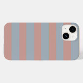 Millennial roze en ijsblauwe kleur blokstrepen Case-Mate iPhone case (Achterkant (horizontaal))